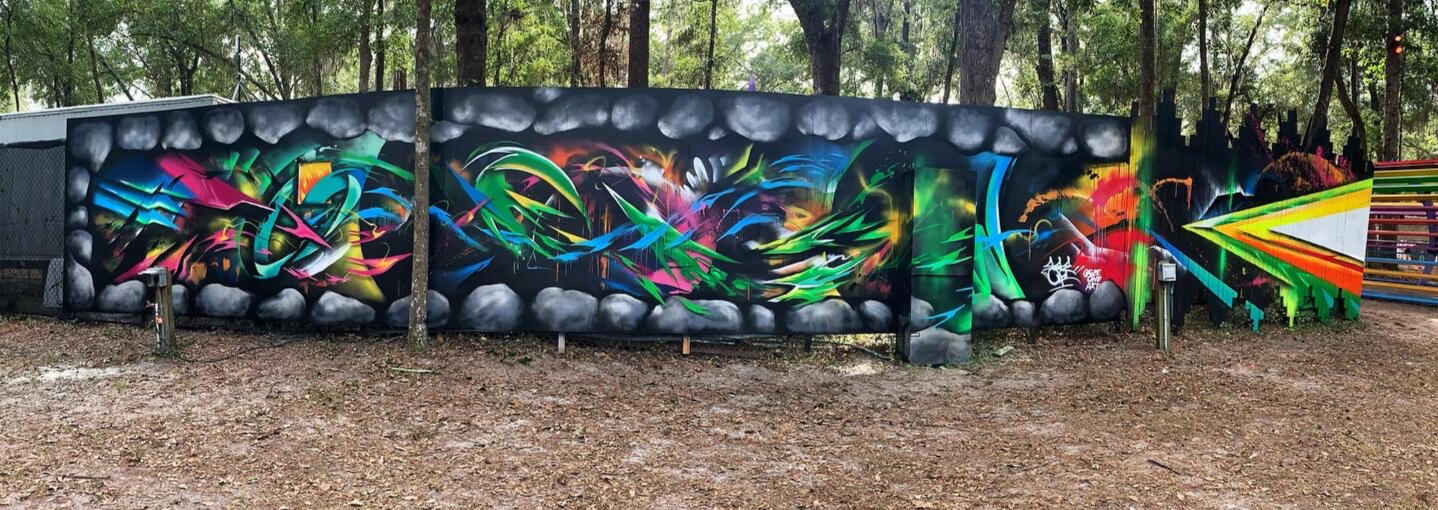 Hulaween Music Festival Mural - Side 1