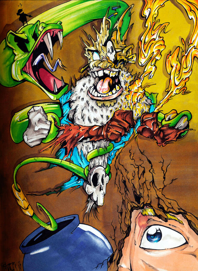 Traditional Illustration, Markers on Archival Paper