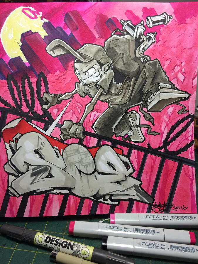 Traditional Illustration, Markers on Archival Paper