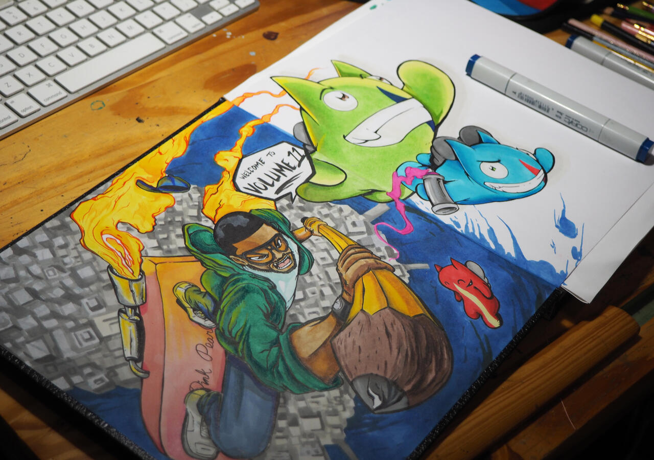 Traditional Illustration, Markers on Archival Paper