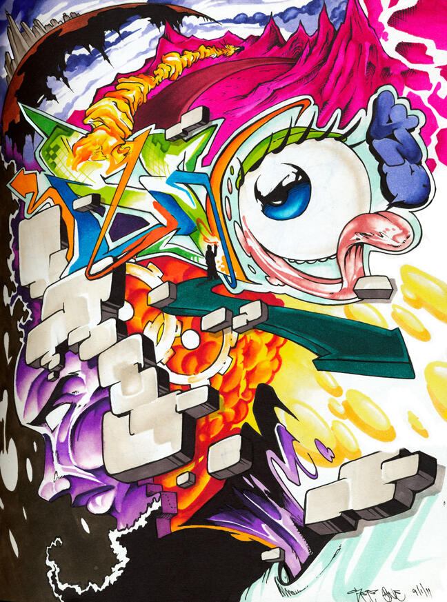 Traditional Illustration, Markers on Archival Paper