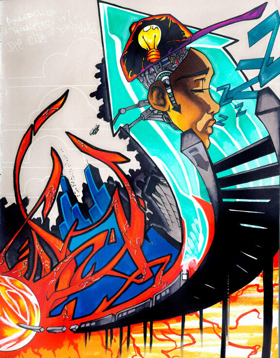 Traditional Illustration, Markers on Archival Paper