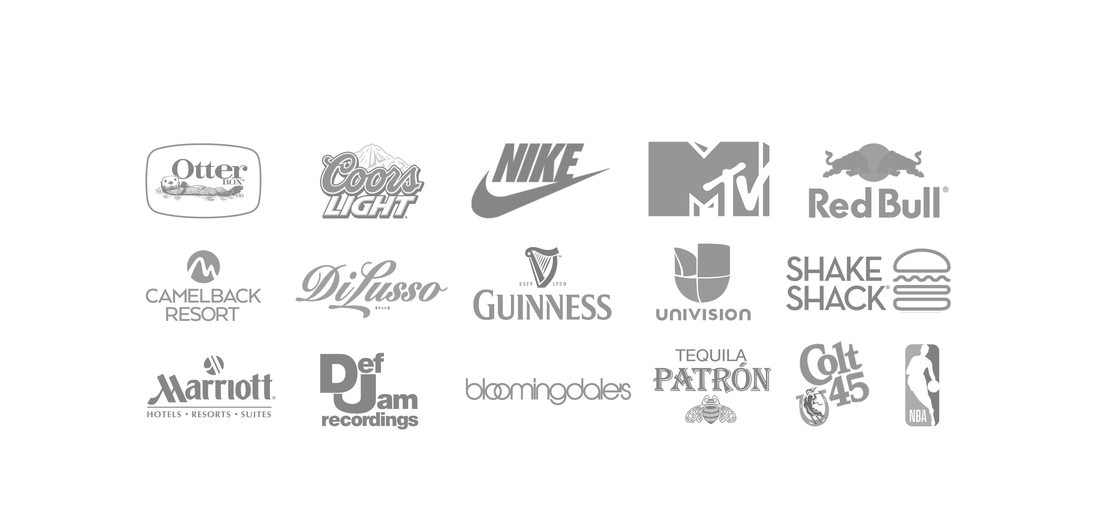 Brands I've worked with